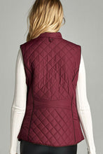 Load image into Gallery viewer, Faux Shearling Lined Quilted Padding Vest
