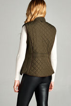 Load image into Gallery viewer, Faux Shearling Lined Quilted Padding Vest
