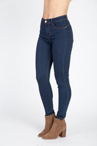 High Rise Denim Skinny Jeans