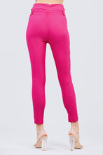 Load image into Gallery viewer, High Waisted Belted Pegged Stretch Pant
