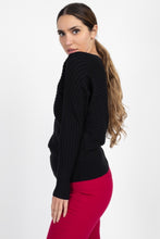 Load image into Gallery viewer, One Shoulder Ribbed Sweater
