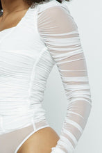 Load image into Gallery viewer, Ruched Lslv Wrinkle Bodysuit
